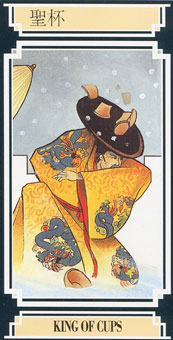  - Golden Dragon Tarot - ʥ - King Of Cups