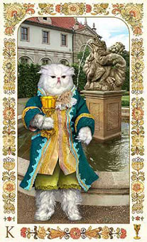 ˲è - Baroque Bohemian Cats Tarot - ʥ - King Of Cups