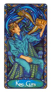  - Art Nouveau Tarot - ʥ - King Of Cups