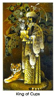 è - Cat People Tarot - ʥ - King Of Cups