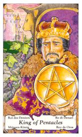 ɭ޲ - Hanson Roberts Tarot - Ǯҹ - King Of Pentacles