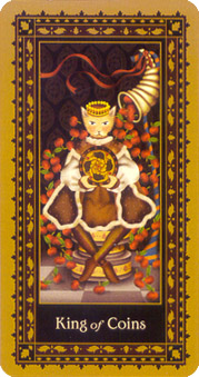 è - Medieval Cat Tarot - Ǯҹ - King Of Pentacles