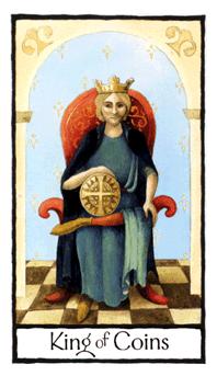 Ӣʼ - Old English Tarot - Ǯҹ - King Of Pentacles