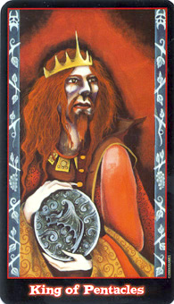 Ѫ - Vampire Tarot - Ǯҹ - King Of Pentacles