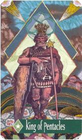 ÷ - Zerner Farber Tarot - Ǯҹ - King Of Pentacles