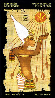  - Egyptian Tarot - Ǯҹ - King Of Pentacles