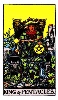 ¡ΰ - Rider Waite Tarot - Ǯҹ - King Of Pentacles