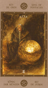 Թ - The Labyrinth Tarots - Ǯҹ - King Of Pentacles