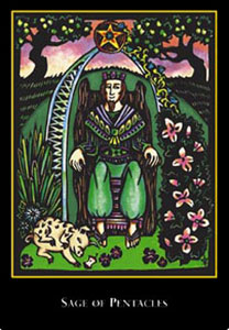 羫 - The World Spirit Tarot - Ǯҹ - King Of Pentacles