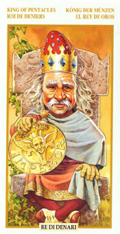 ƽ - Tarots Of The Golden Dawnt - Ǯҹ - King Of Pentacles