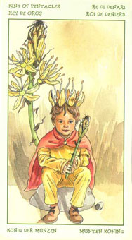 ֮ - The Spirit Of Flowers Tarot - Ǯҹ - King Of Pentacles