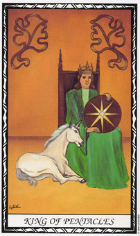  - Unicorn Tarot - Ǯҹ - King Of Pentacles