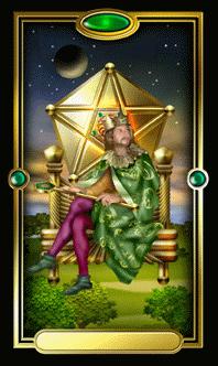 Ѥ - Gilded Tarot - Ǯҹ - King Of Pentacles