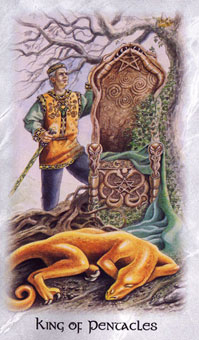  - The Celtic Dragon Tarot - Ǯҹ - King Of Pentacles