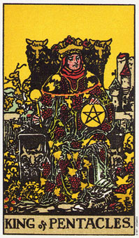 ԭʼΰ - Original Rider-Waite Tarot - Ǯҹ - King Of Pentacles