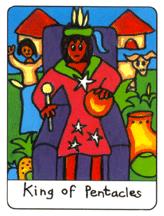  - African Tarot - Ǯҹ - King Of Pentacles