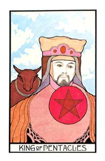 ̫ʱ - Aquarian Tarot - Ǯҹ - King Of Pentacles