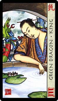 ˮ - Feng Shui Tarot - Ǯҹ - King Of Pentacles