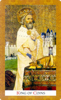 ƽʱ - Golden Tarot - Ǯҹ - King Of Pentacles