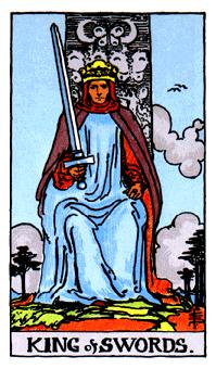 ¡ΰ - Rider Waite Tarot -  - King Of Swords