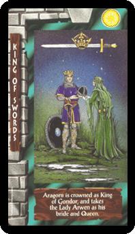 ֮ - Lord of the Rings Tarot -  - King Of Swords