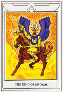 ƽ - Golden Dawn Magical Tarot -  - King Of Swords