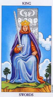 ΰ - Radiant Rider-Waite Tarot -  - King Of Swords