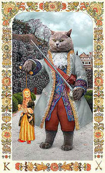 ˲è - Baroque Bohemian Cats Tarot -  - King Of Swords