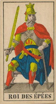 1JJʿ1870 - 1JJ Swiss Tarot 1870 -  - King Of Swords