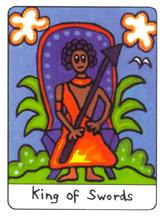  - African Tarot -  - King Of Swords