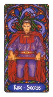  - Art Nouveau Tarot -  - King Of Swords