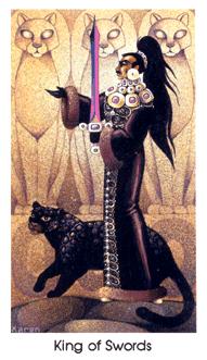 è - Cat People Tarot -  - King Of Swords