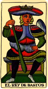  - Marseilles Tarot - Ȩȹ - King Of Wands