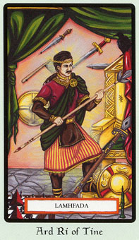  - Faery Wicca Tarot - Ȩȹ - King Of Wands