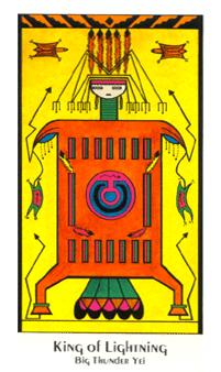 ʥ - Santa Fe Tarot - Ȩȹ - King Of Wands