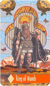 ÷ - Zerner Farber Tarot - Ȩȹ - King Of Wands