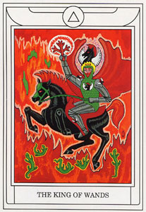 ƽ - Golden Dawn Magical Tarot - Ȩȹ - King Of Wands