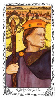 ޵ - Das Hudes Tarot - Ȩȹ - King Of Wands