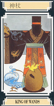  - Golden Dragon Tarot - Ȩȹ - King Of Wands