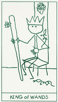  - Stick Figure Tarot - Ȩȹ - King Of Wands