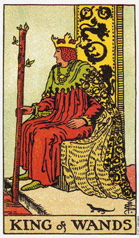 ԭʼΰ - Original Rider-Waite Tarot - Ȩȹ - King Of Wands