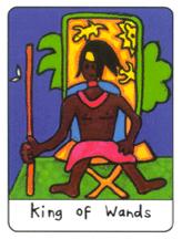  - African Tarot - Ȩȹ - King Of Wands