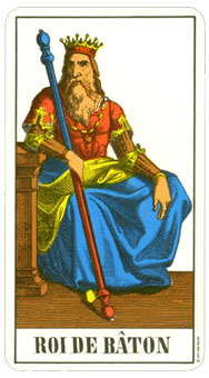 1JJʿ1974 - 1JJ Swiss Tarot 1974 - Ȩȹ - King Of Wands