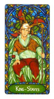  - Art Nouveau Tarot - Ȩȹ - King Of Wands