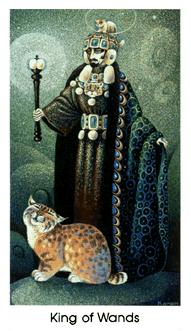 è - Cat People Tarot - Ȩȹ - King Of Wands