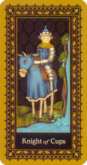 è - Medieval Cat Tarot - ʥʿ - Knight Of Cups