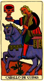  - Marseilles Tarot - ʥʿ - Knight Of Cups