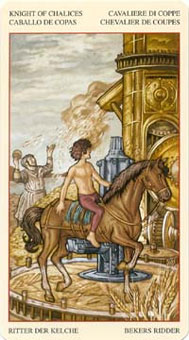 ɯ - Mona Lisa Tarot - ʥʿ - Knight Of Cups