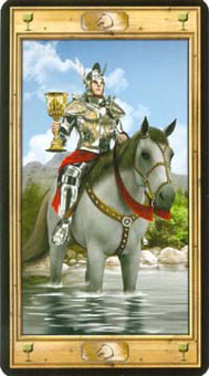 ͼԿΰ - Pictorial Key Tarot - ʥʿ - Knight Of Cups