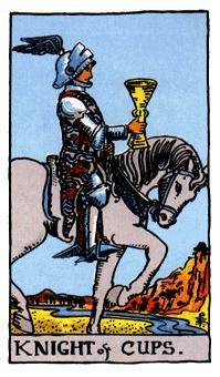 ¡ΰ - Rider Waite Tarot - ʥʿ - Knight Of Cups